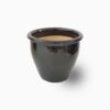 Black Rolled Rim Pot Outdoor Ceramic Pot ,Garden Pots Price in Dubai, UAE